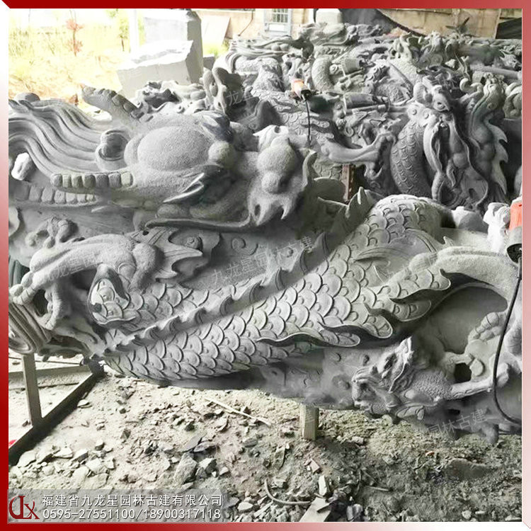 斗母宮石雕龍柱 (5)