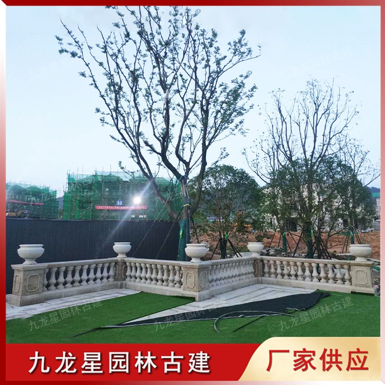 黃銹石石雕花缽