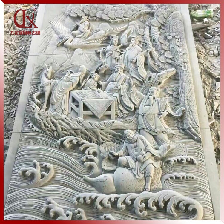 祠堂浮雕-八仙過(guò)海